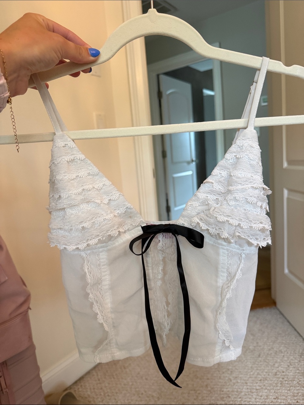 EDIKTED Ruffle Babydoll Top